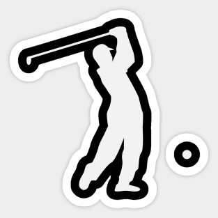 Golf Player Sticker